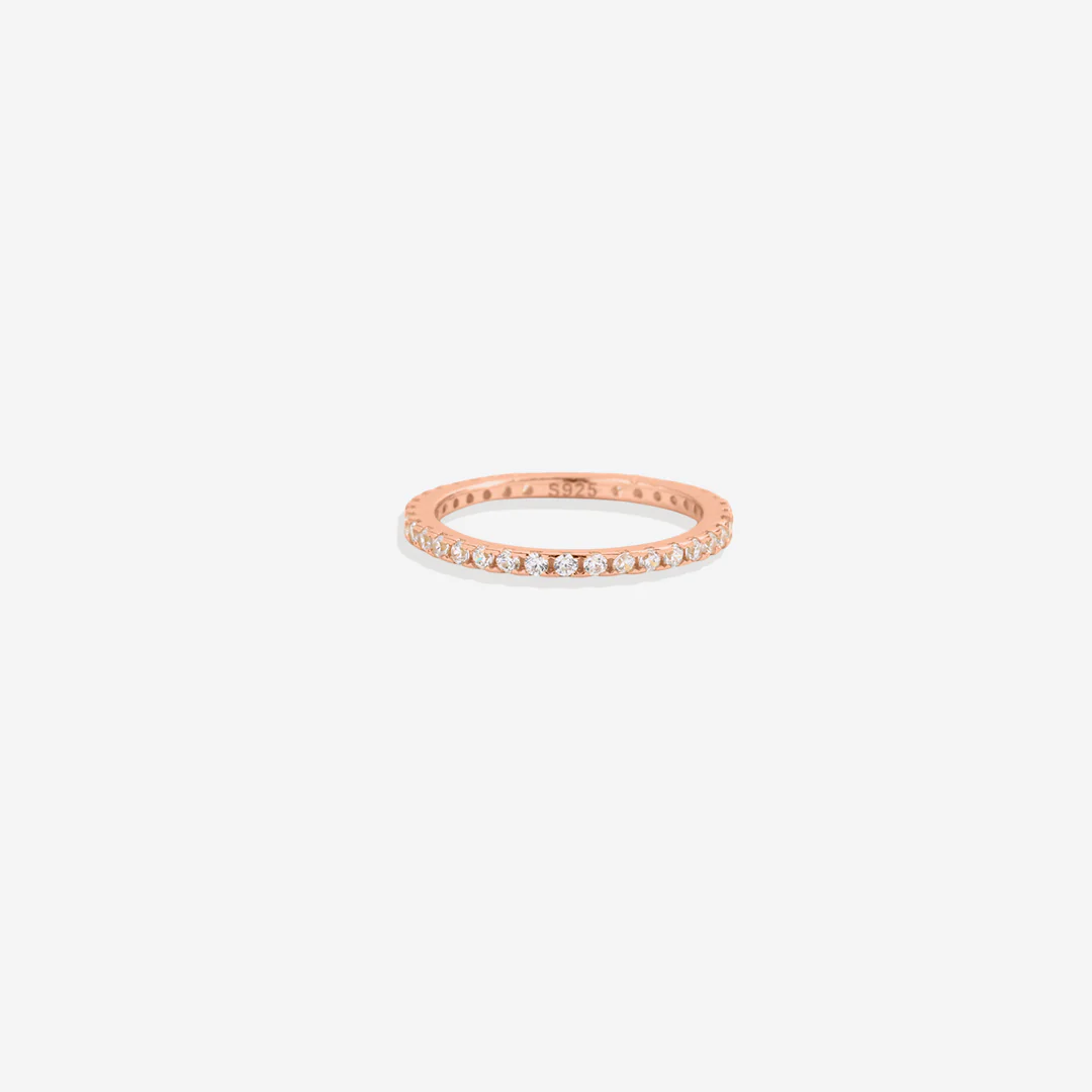 April Birthstone Eternity Stacking Ring - Image 21