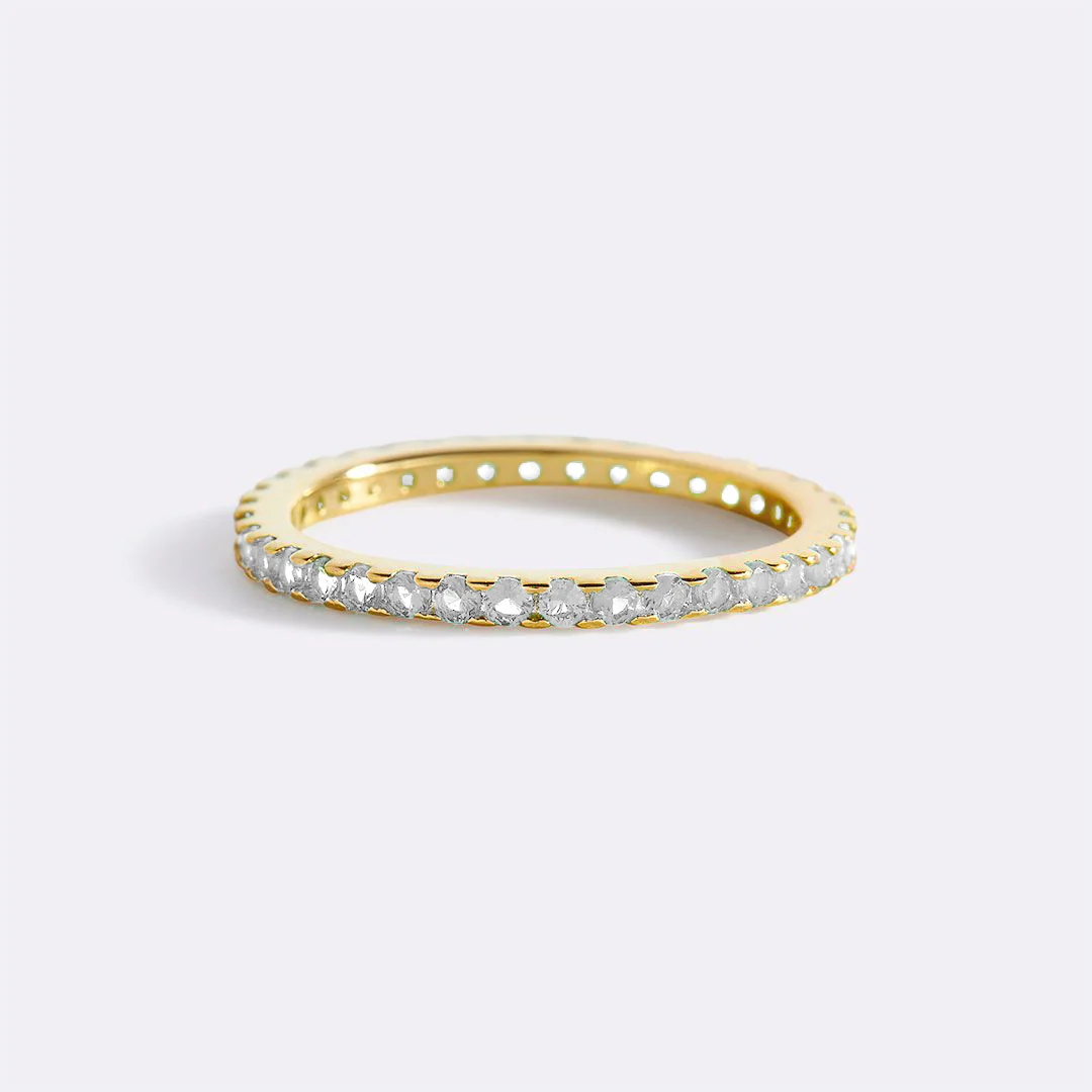 April Birthstone Eternity Stacking Ring - Image 26
