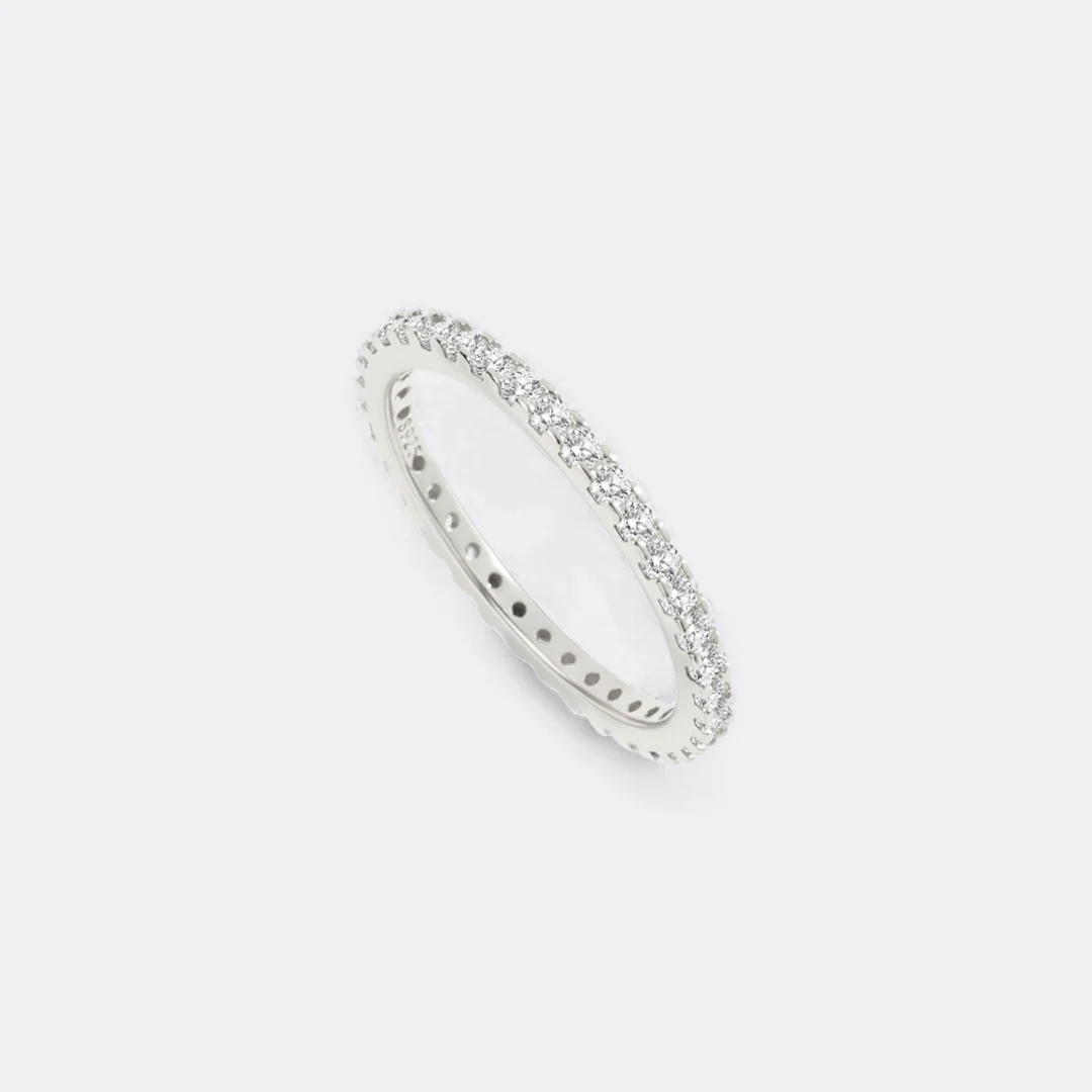 April Birthstone Eternity Stacking Ring - Image 29