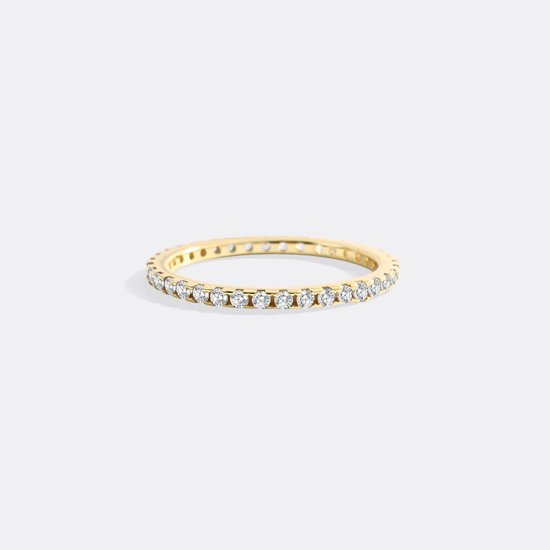 April Birthstone Eternity Stacking Ring - Image 30