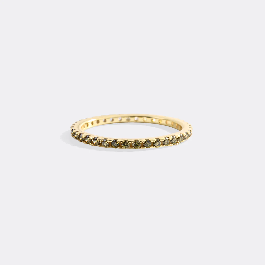 August Birthstone Eternity Stacking Ring - Image 27