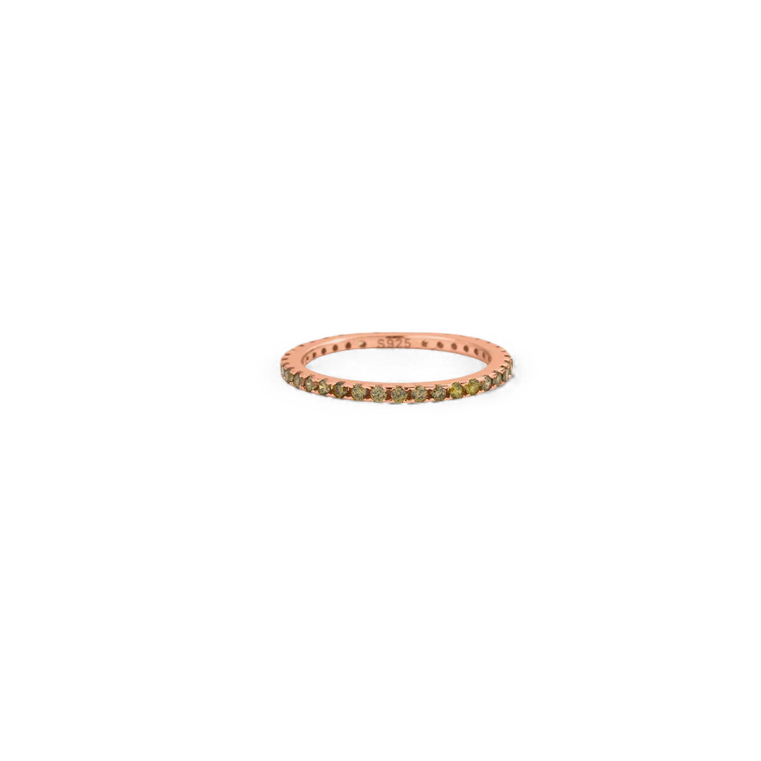 August Birthstone Eternity Stacking Ring - Image 9