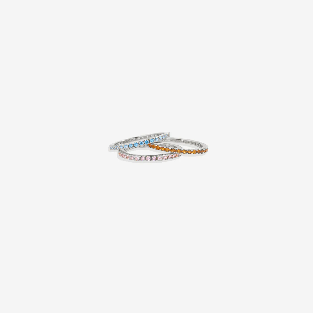 December Birthstone Eternity Stacking Ring - Image 18