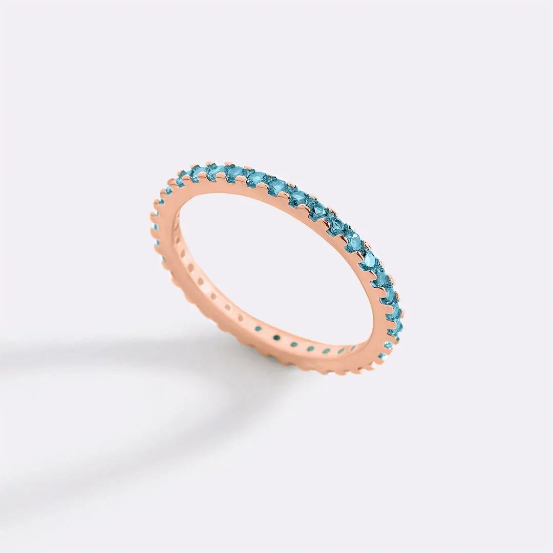 December Birthstone Eternity Stacking Ring - Image 24