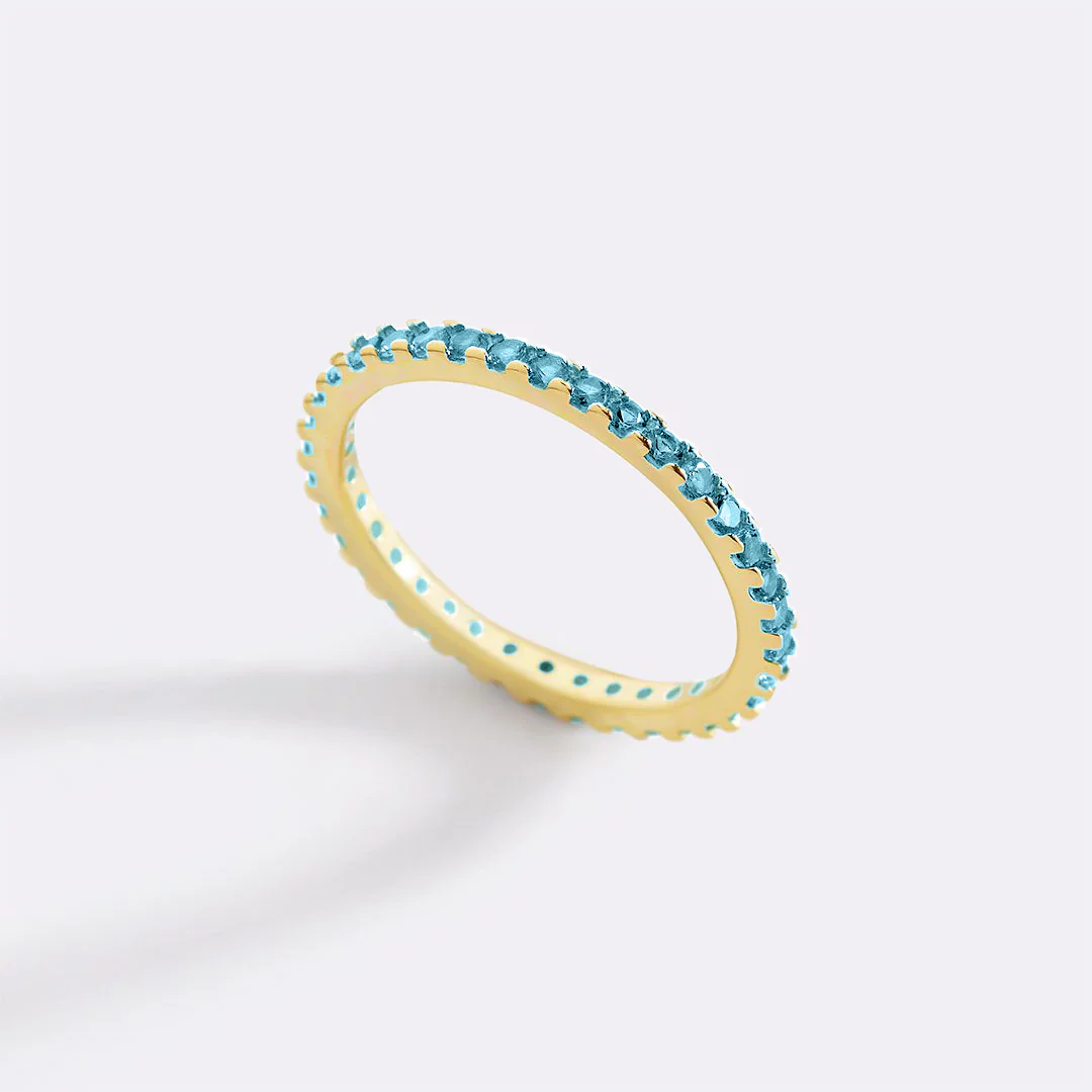 December Birthstone Eternity Stacking Ring - Image 25