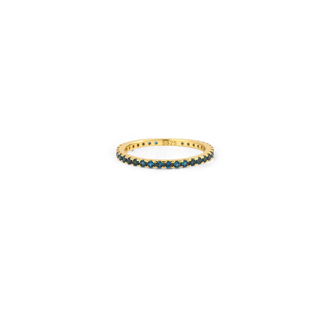 December Birthstone Eternity Stacking Ring - Image 4
