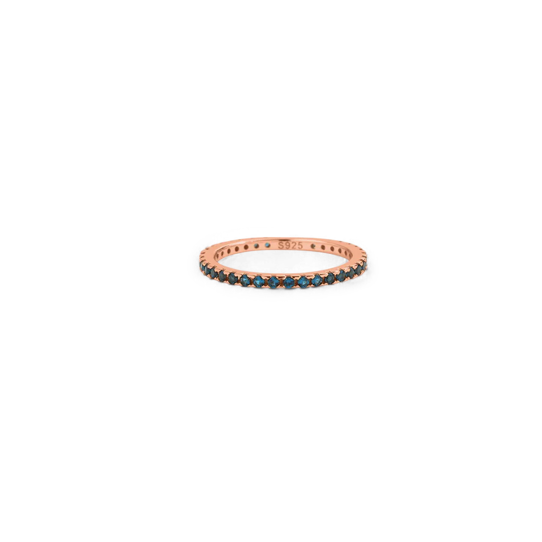 December Birthstone Eternity Stacking Ring - Image 9