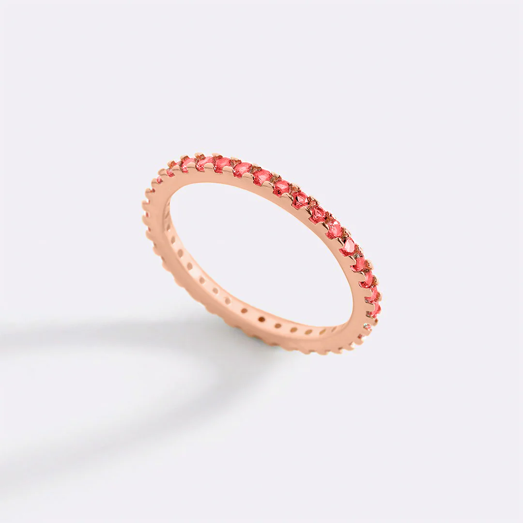 January Birthstone Eternity Stacking Ring - Image 23