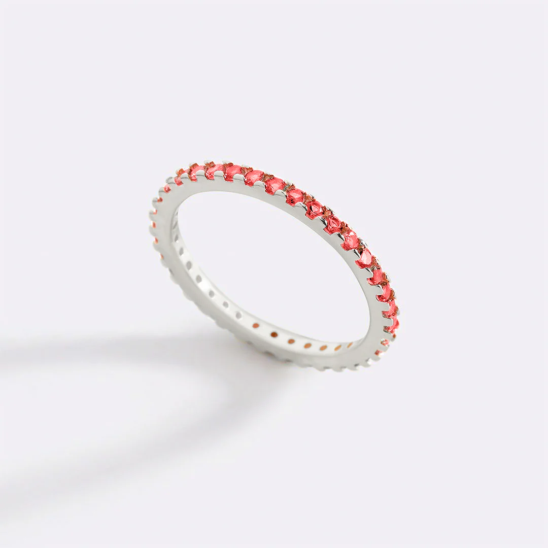 January Birthstone Eternity Stacking Ring - Image 24