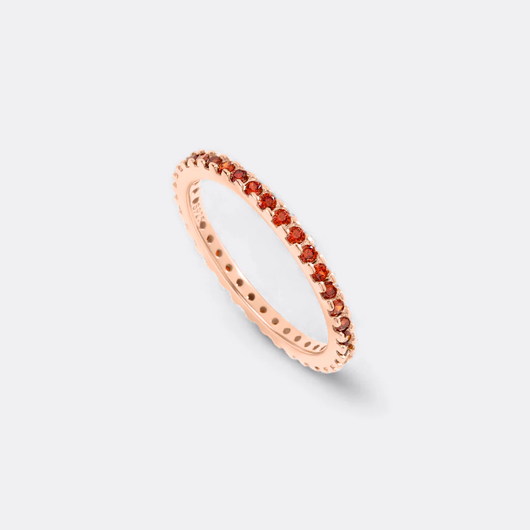 January Birthstone Eternity Stacking Ring - Image 31