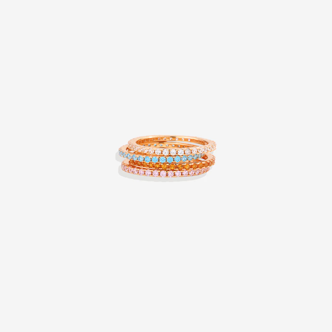 July Birthstone Eternity Stacking Ring - Image 12