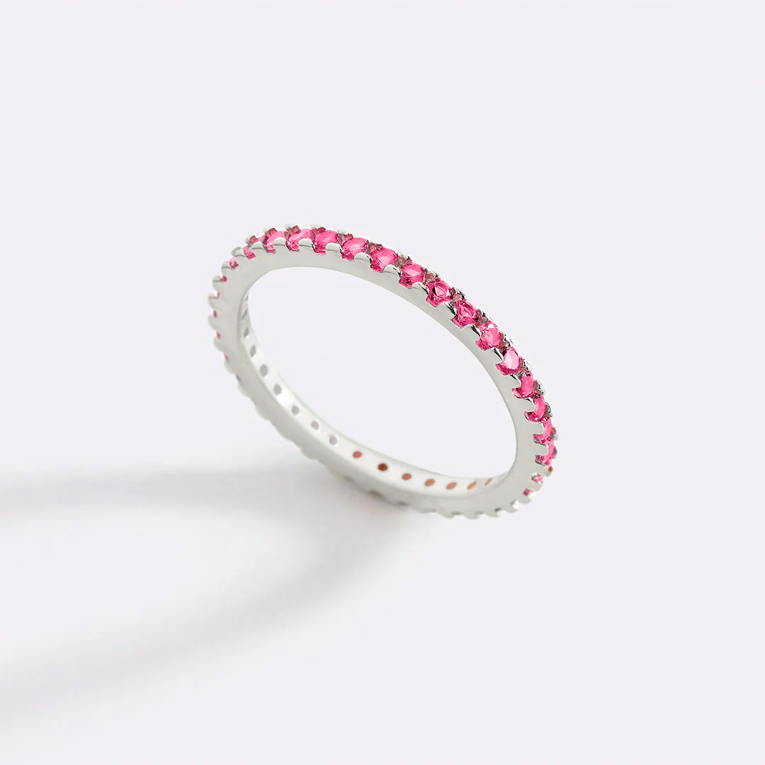 July Birthstone Eternity Stacking Ring - Image 26