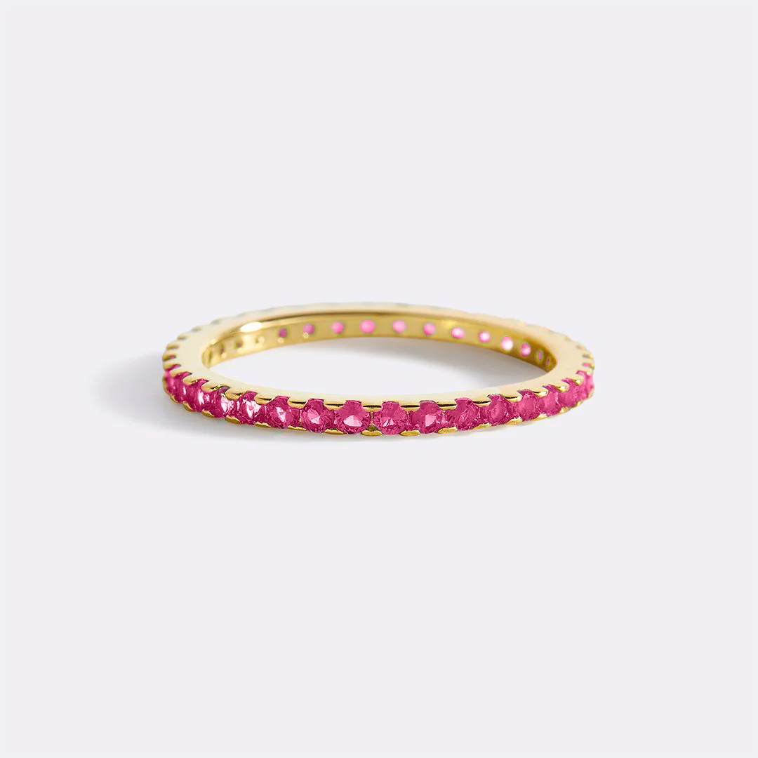 July Birthstone Eternity Stacking Ring - Image 28