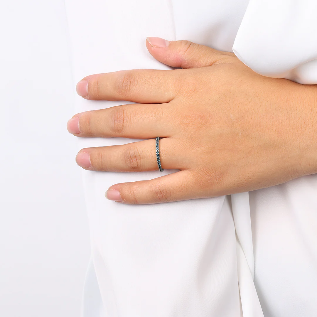 July Birthstone Eternity Stacking Ring - Image 30