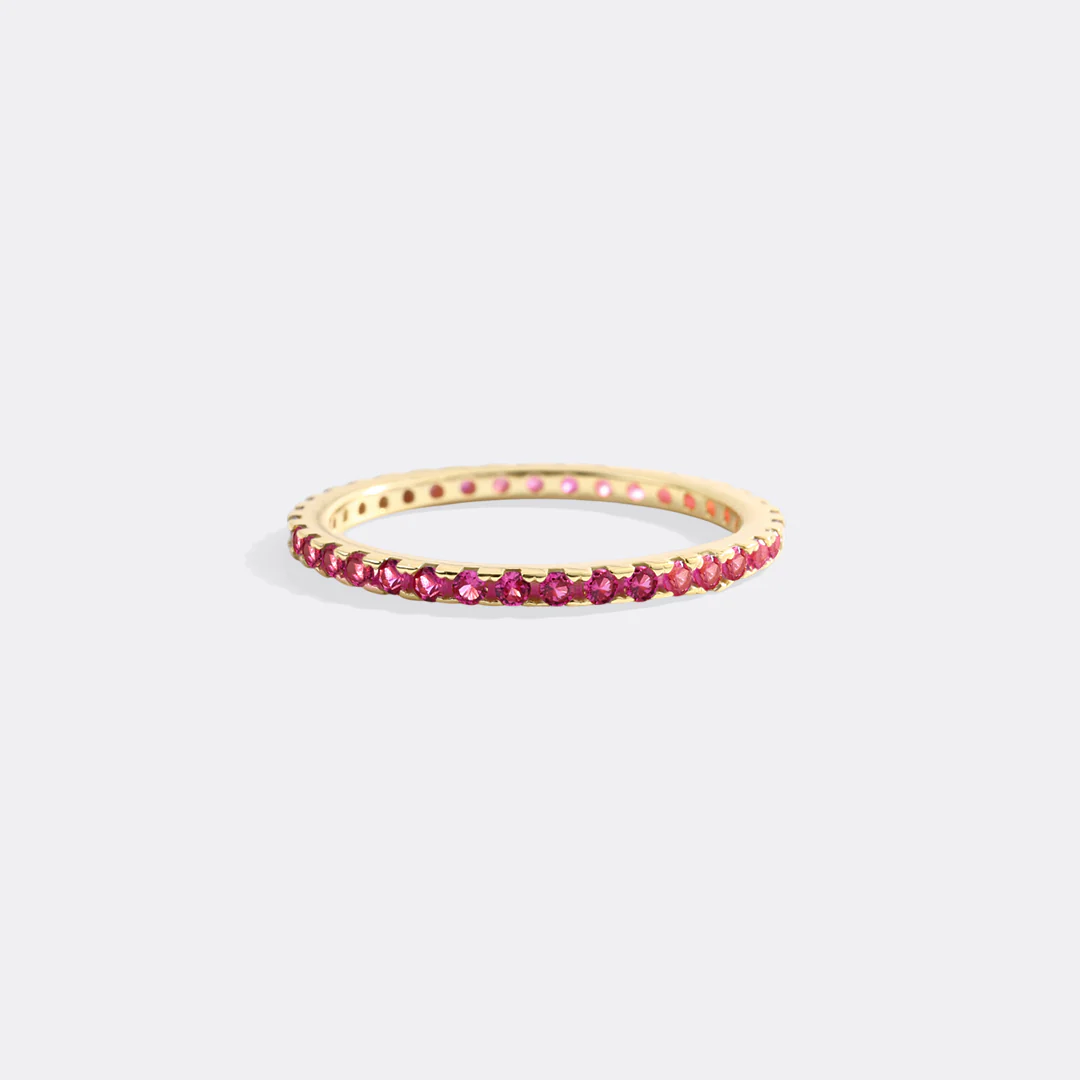 July Birthstone Eternity Stacking Ring - Image 33