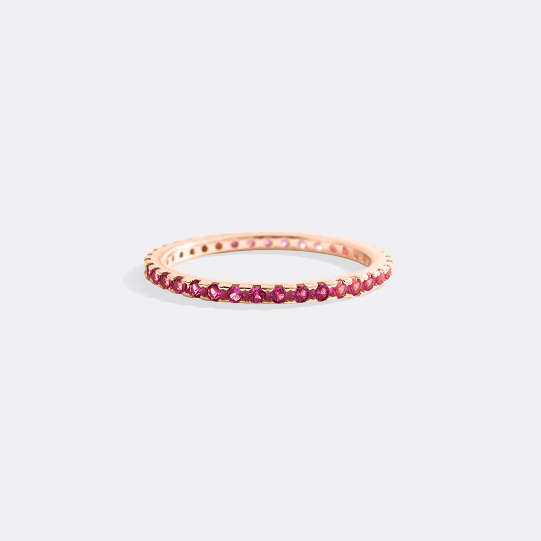 July Birthstone Eternity Stacking Ring - Image 34