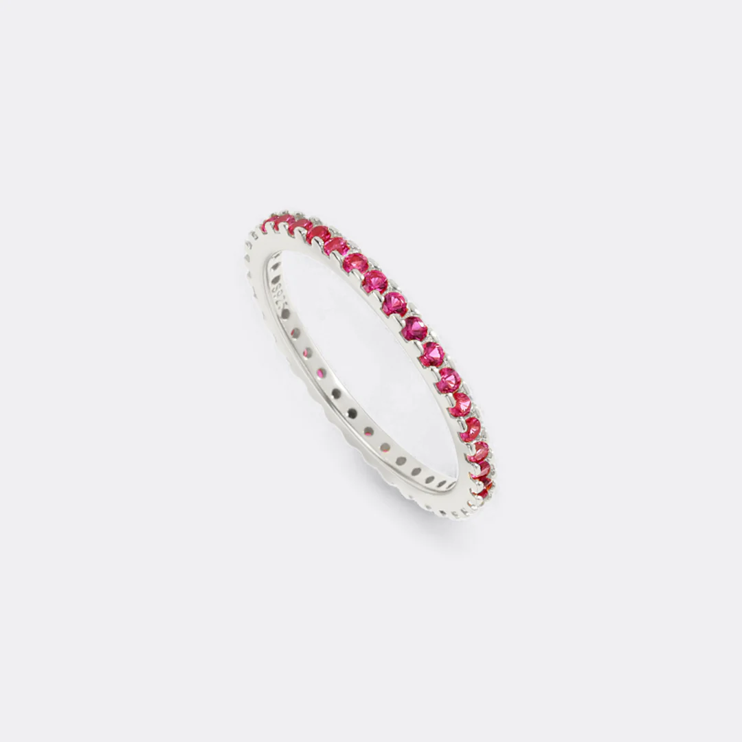 July Birthstone Eternity Stacking Ring - Image 38
