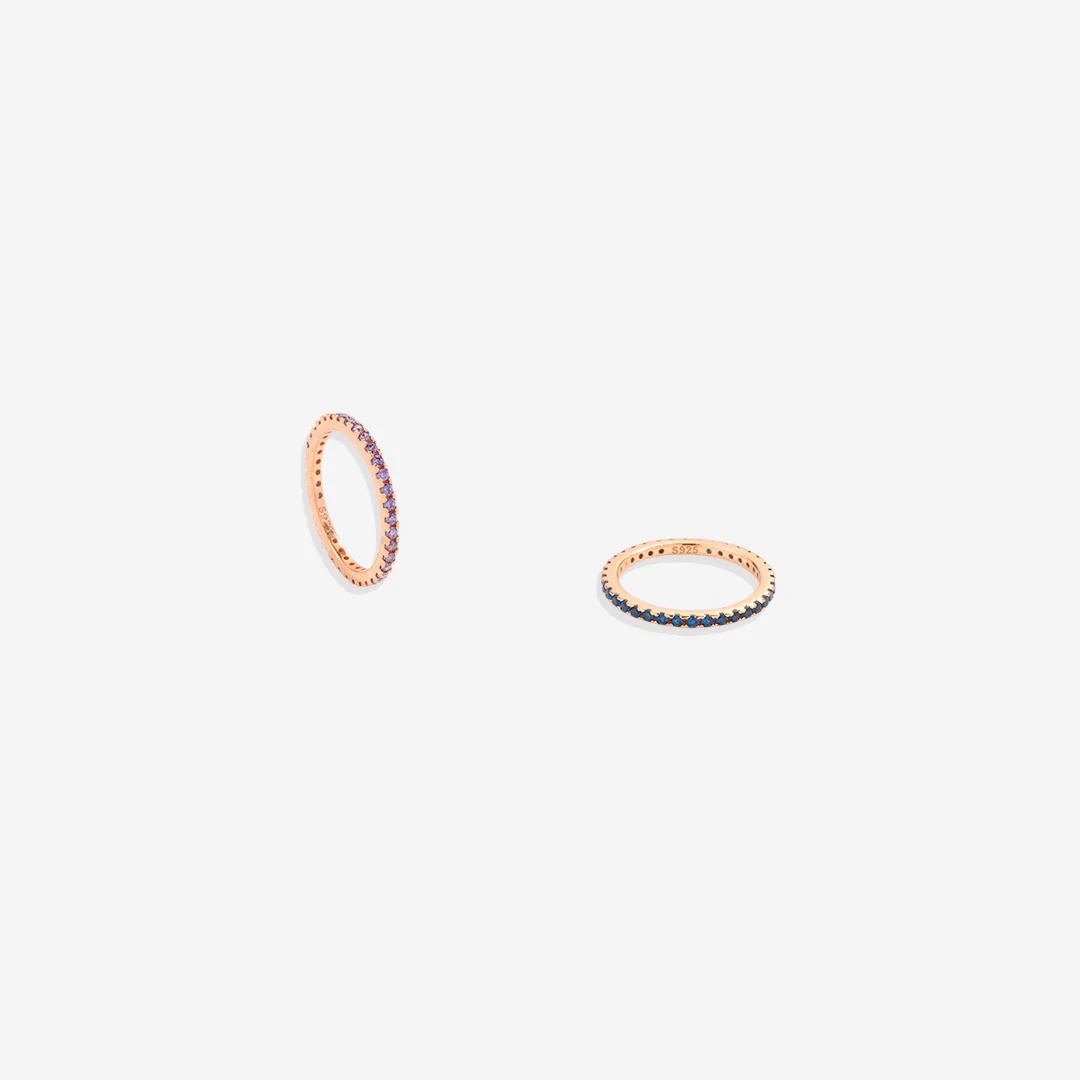 June Birthstone Eternity Stacking Ring - Image 12