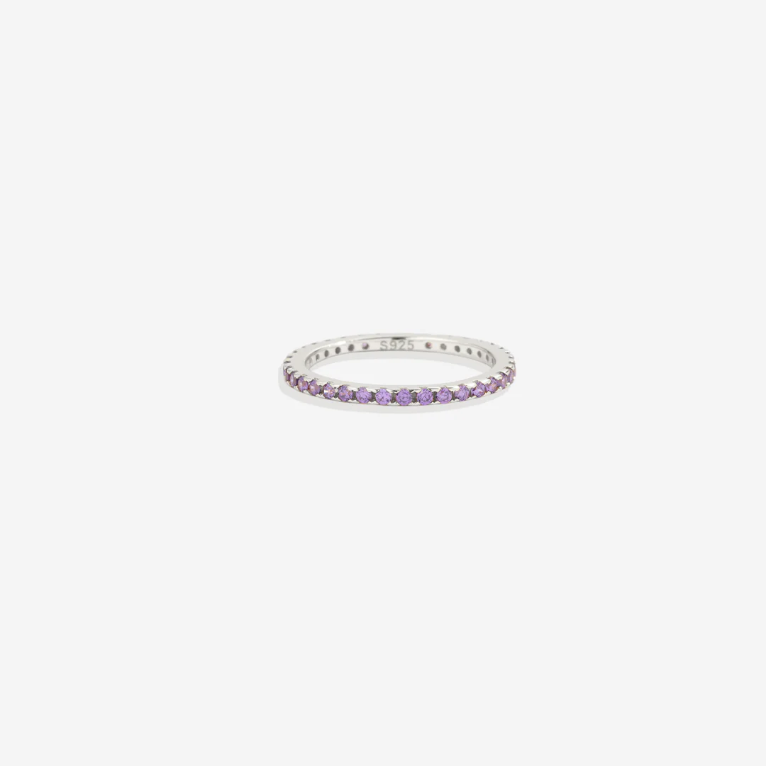 June Birthstone Eternity Stacking Ring - Image 21