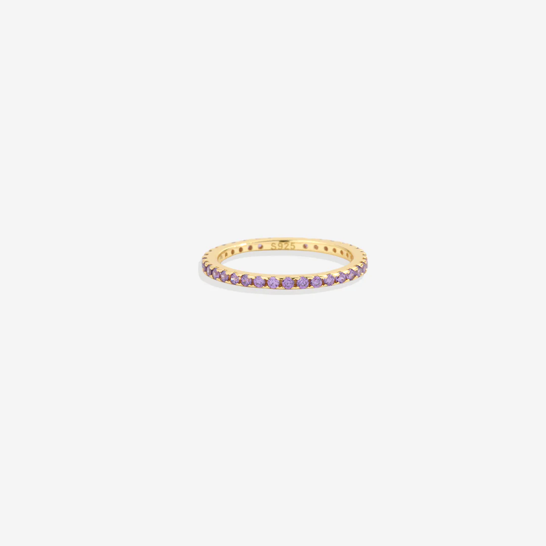 June Birthstone Eternity Stacking Ring - Image 22