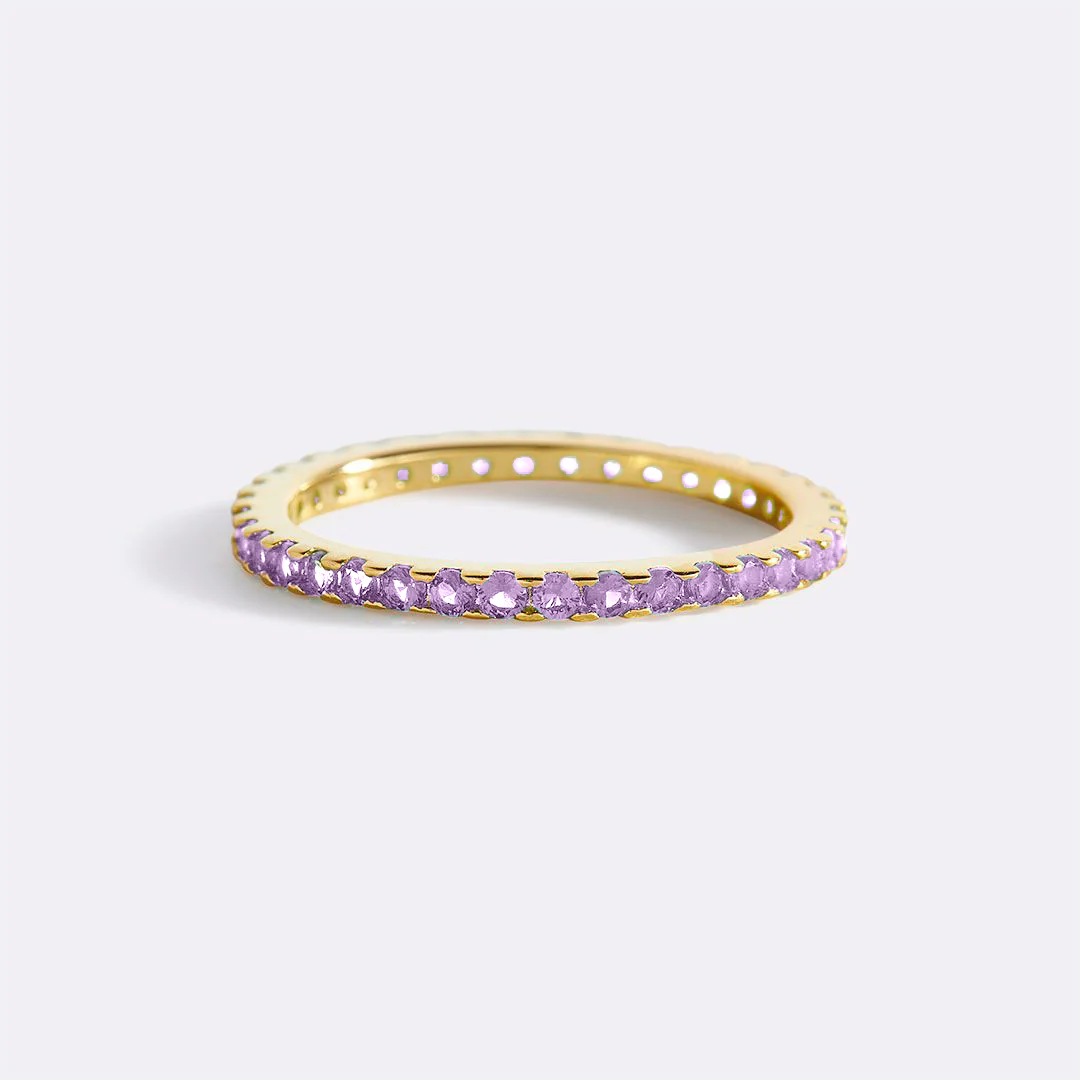 June Birthstone Eternity Stacking Ring - Image 26