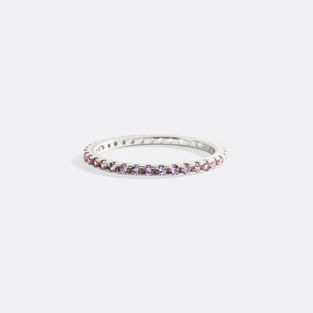 June Birthstone Eternity Stacking Ring - Image 27
