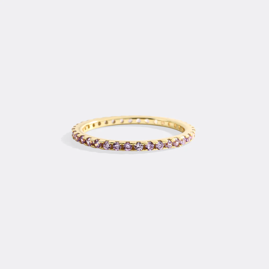 June Birthstone Eternity Stacking Ring - Image 28