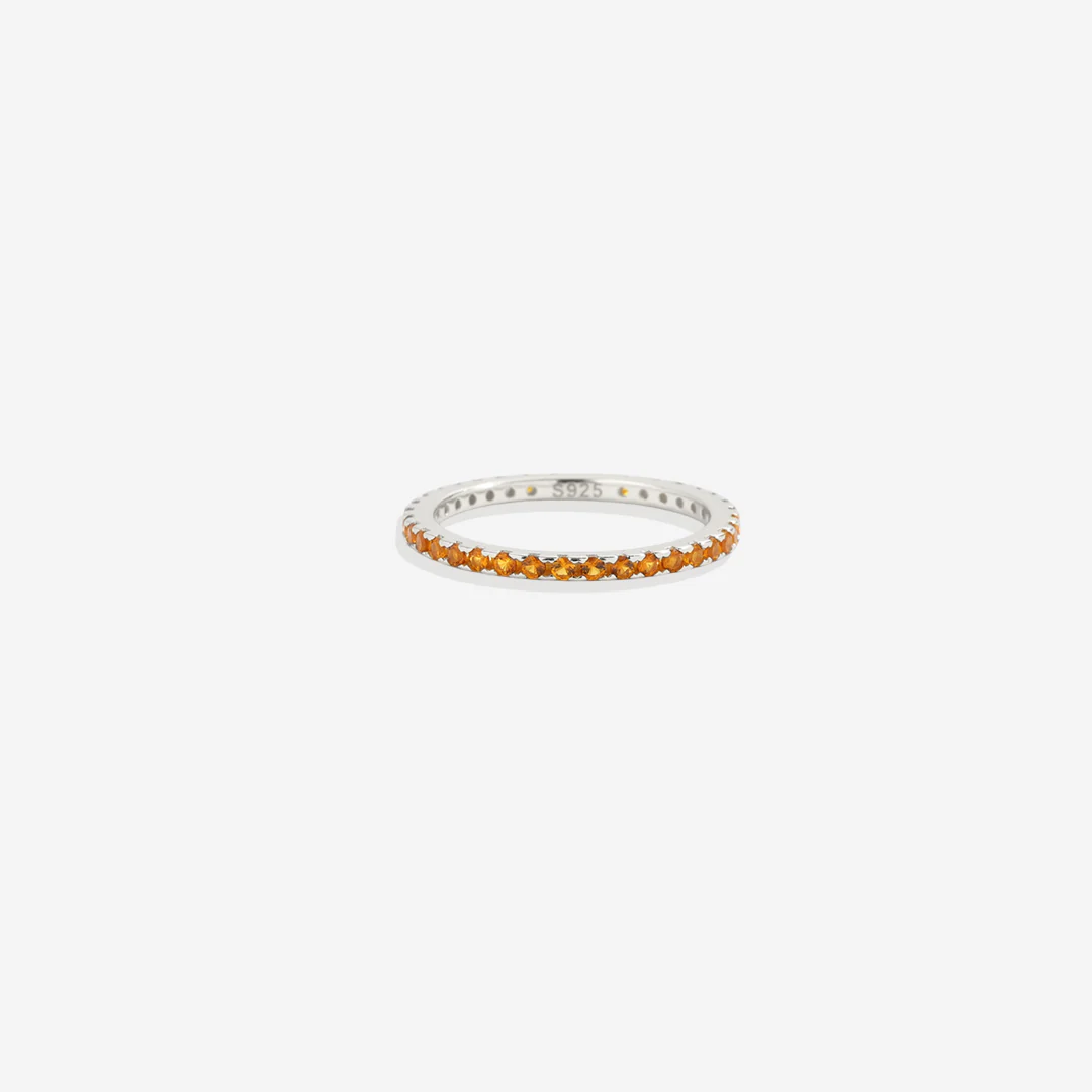 November Birthstone Eternity Stacking Ring - Image 21