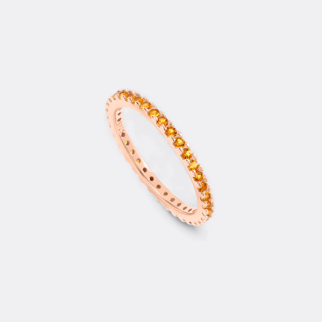 November Birthstone Eternity Stacking Ring - Image 28