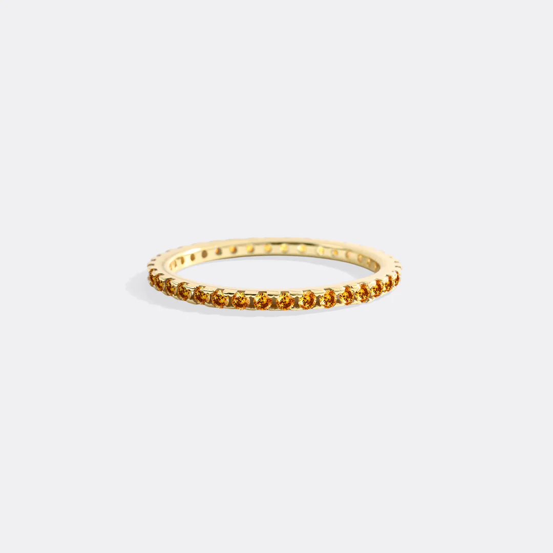 November Birthstone Eternity Stacking Ring - Image 30