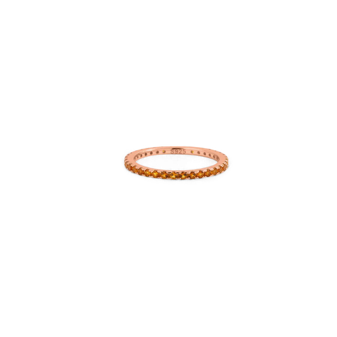 November Birthstone Eternity Stacking Ring - Image 7