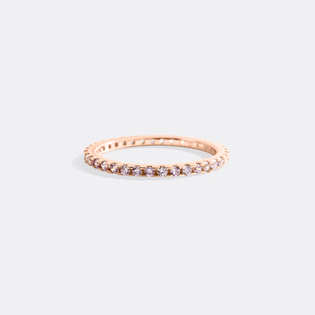 October Birthstone Eternity Stacking Ring - Image 28