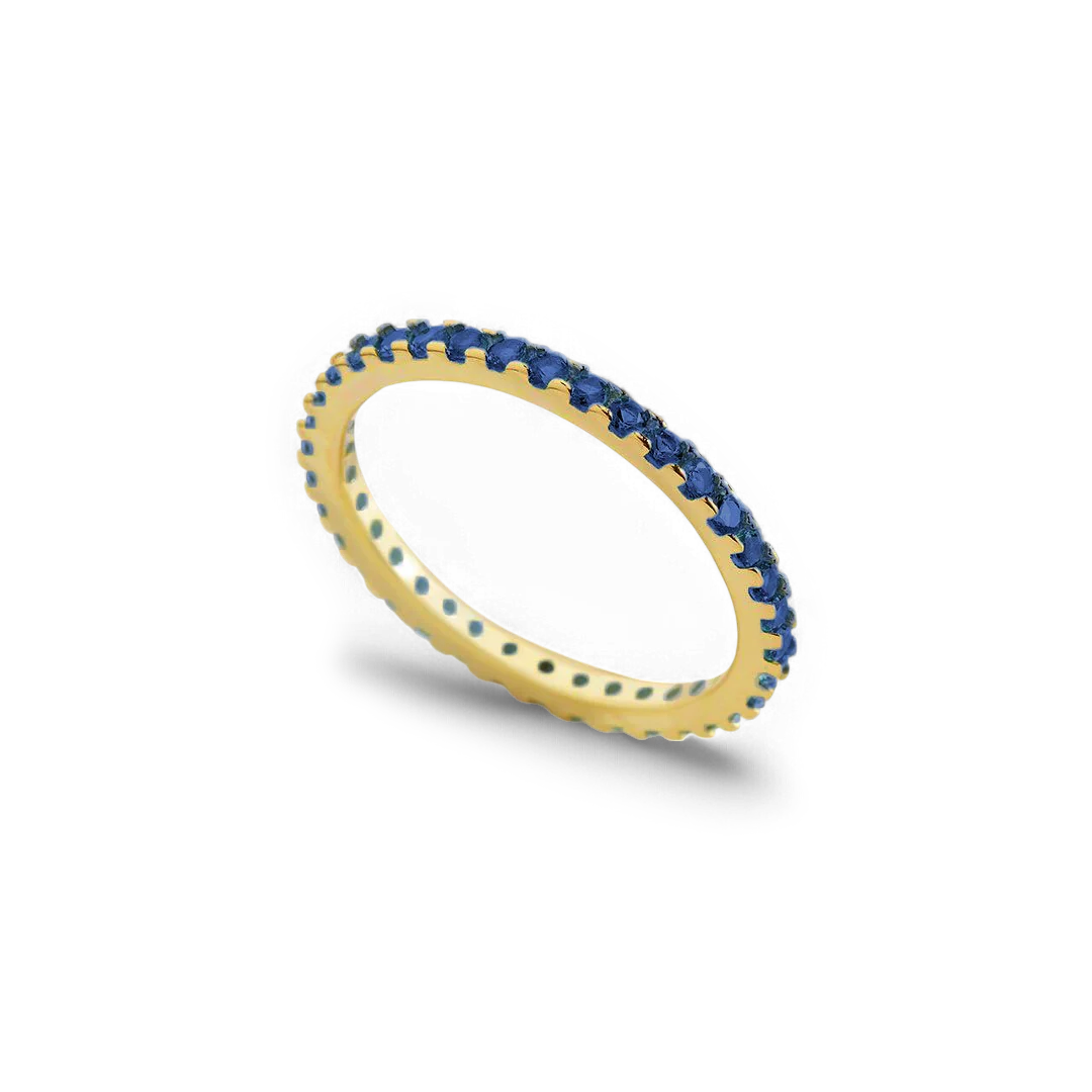 September Birthstone Eternity Stacking Ring - Image 5