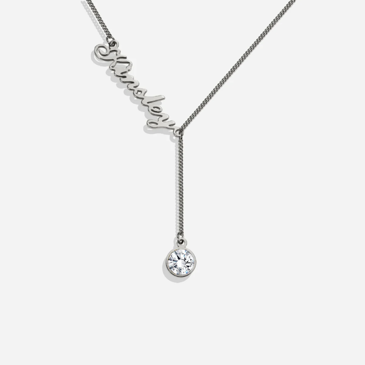 Birthstone Lariat Name Necklace - Image 18