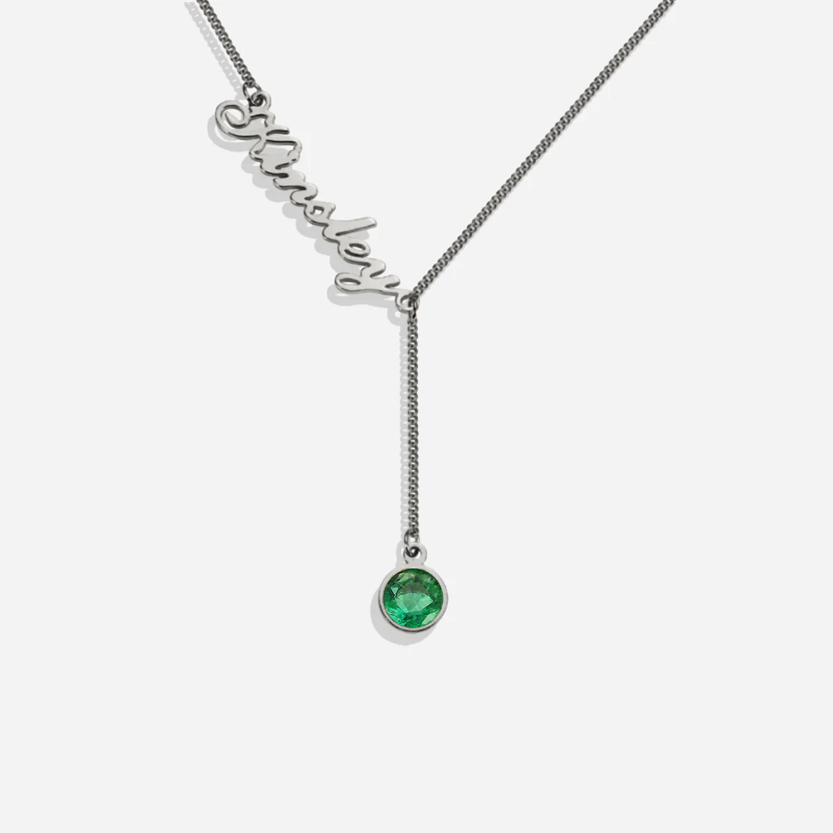 Birthstone Lariat Name Necklace - Image 21