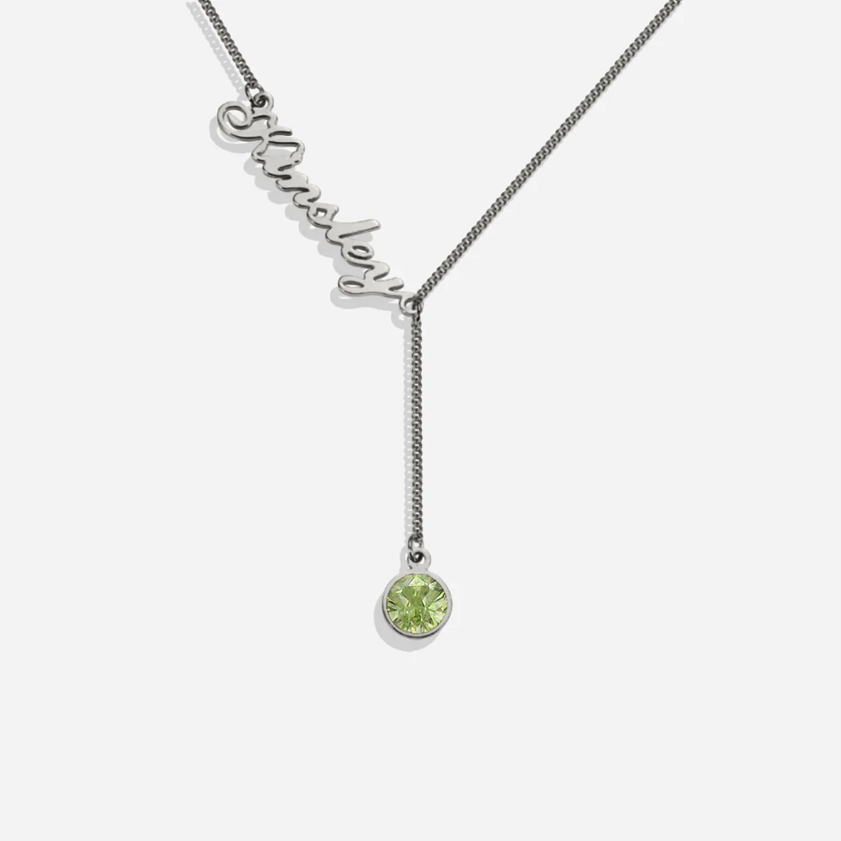 Birthstone Lariat Name Necklace - Image 28