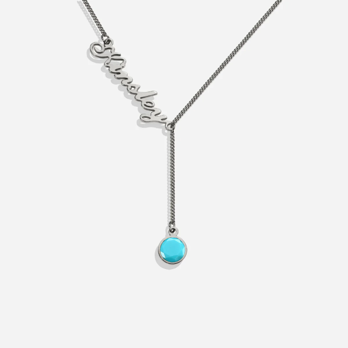Birthstone Lariat Name Necklace - Image 40