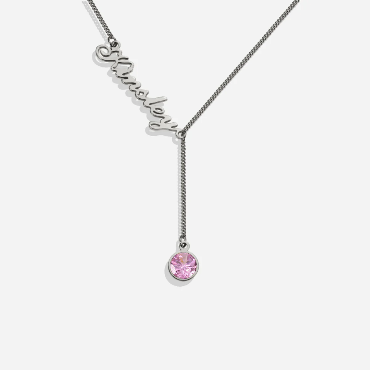 Birthstone Lariat Name Necklace - Image 45