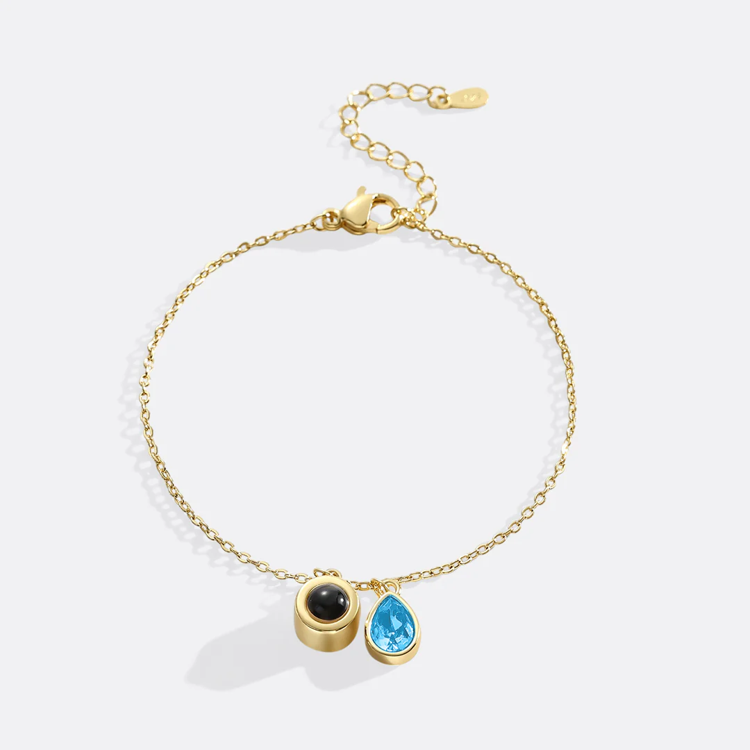 Birthstone Photo Bracelet - Image 17