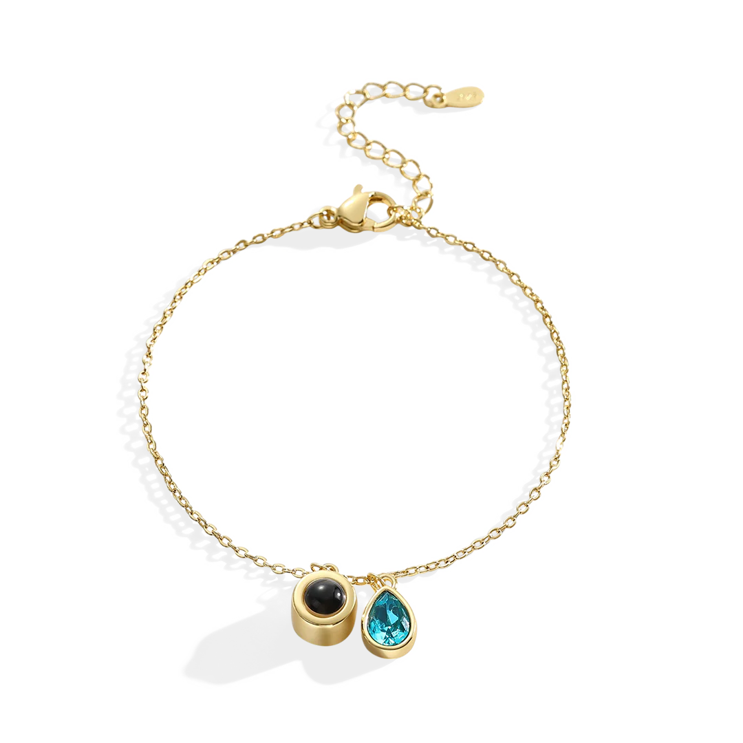 Birthstone Photo Bracelet - Image 3