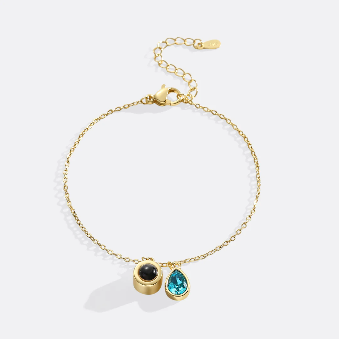 Birthstone Photo Bracelet - Image 4