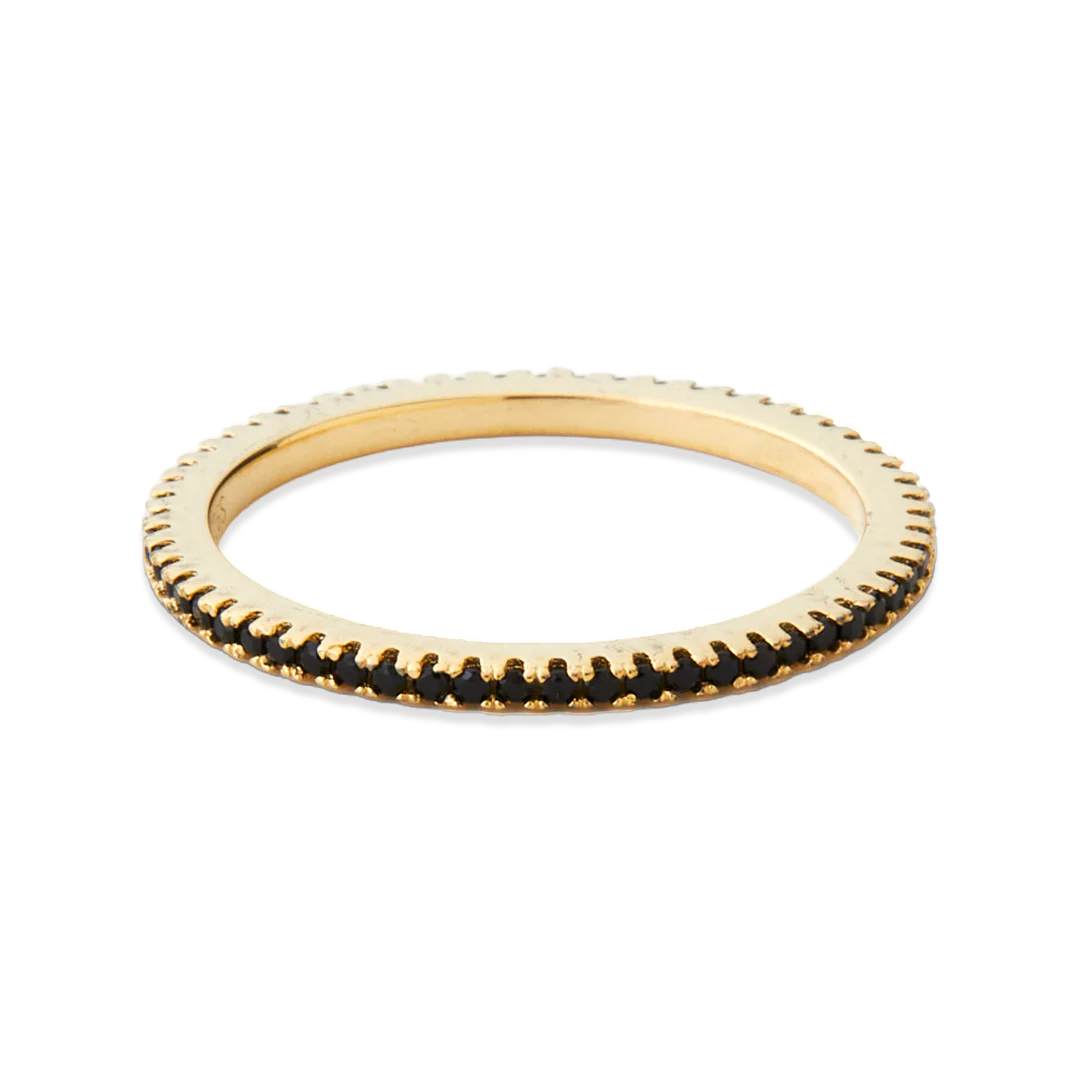 Black Diamond Eternity Stacking Ring - Image 19