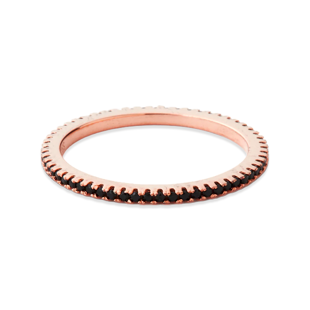 Black Diamond Eternity Stacking Ring - Image 20