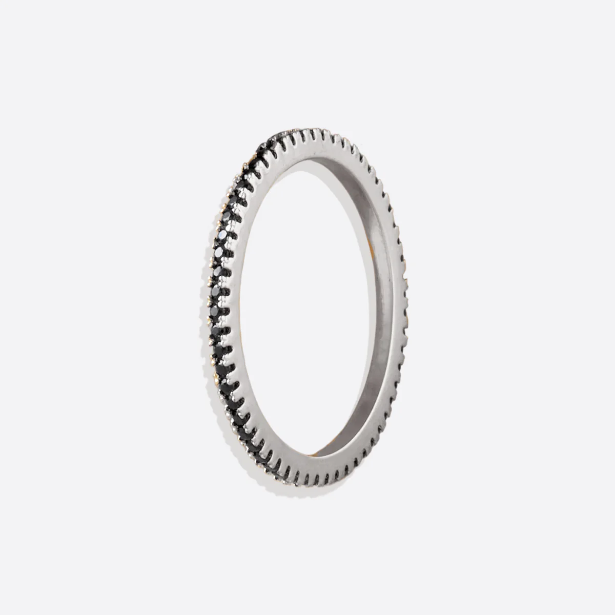 Black Diamond Eternity Stacking Ring - Image 26