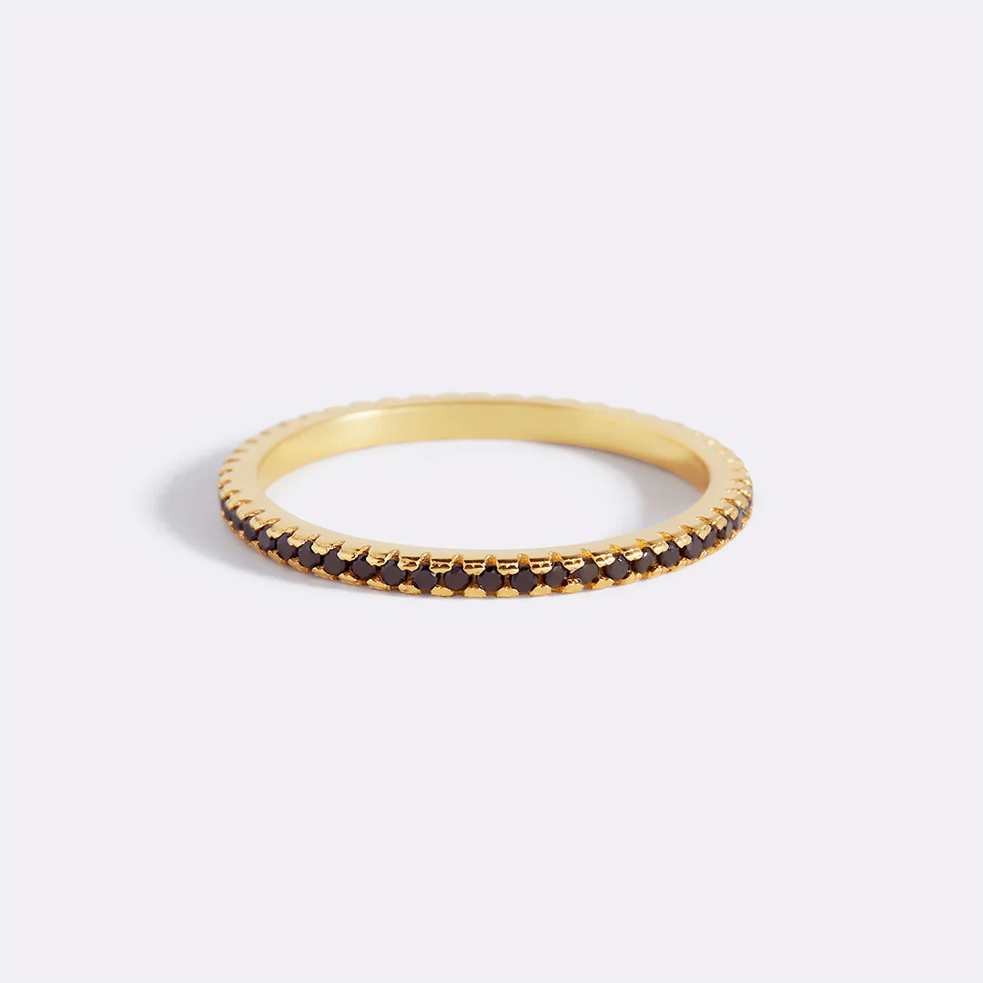 Black Diamond Eternity Stacking Ring - Image 28