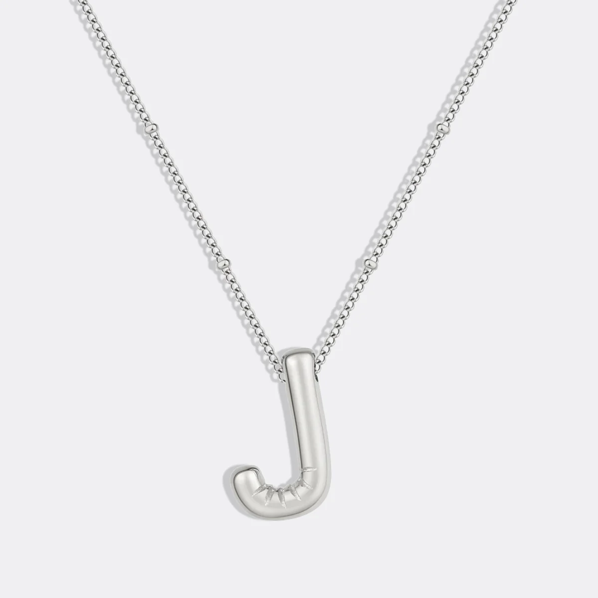 Balloon Initial Necklace with Satellite Chain - Image 51