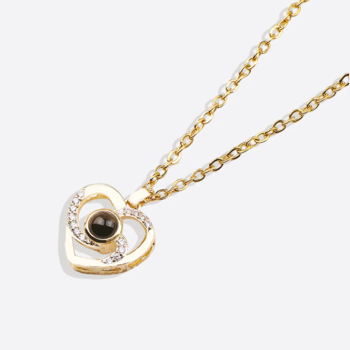 Center of My Heart Pave Photo Necklace - Image 20