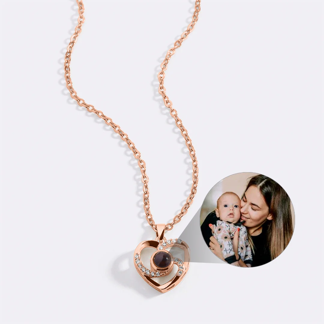 Center of My Heart Pave Photo Necklace - Image 22