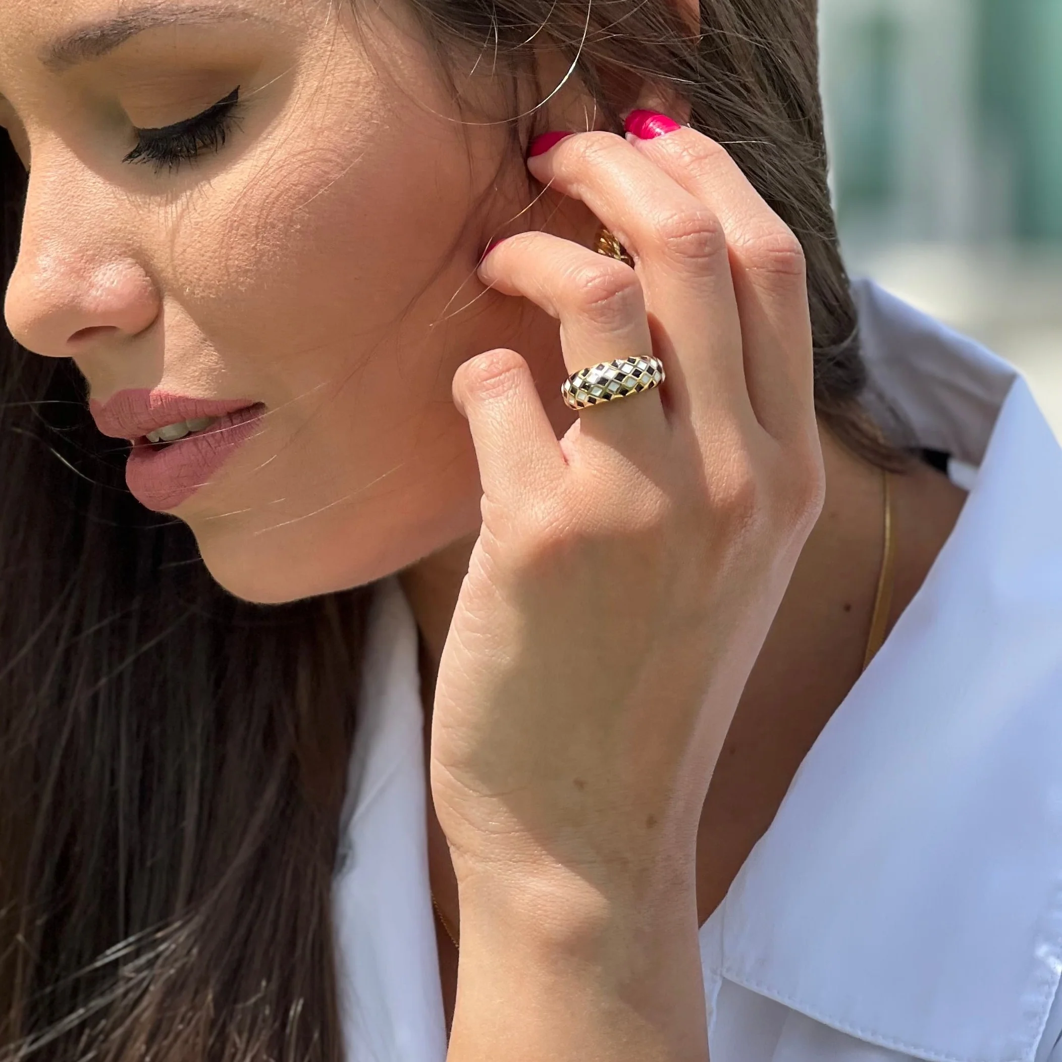Checkerboard Ring - Image 3