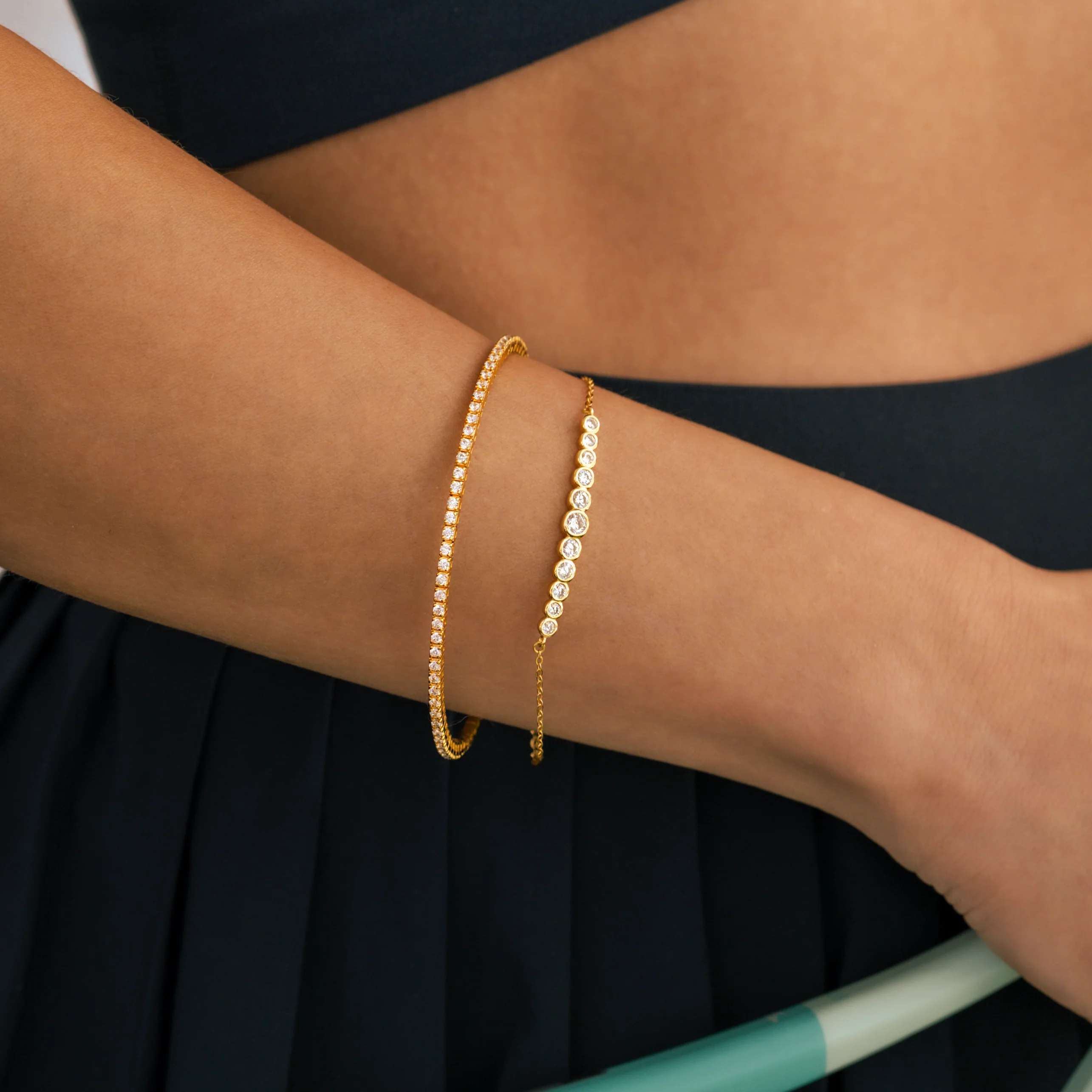 Classic Diamond Arc Bracelet - Image 7